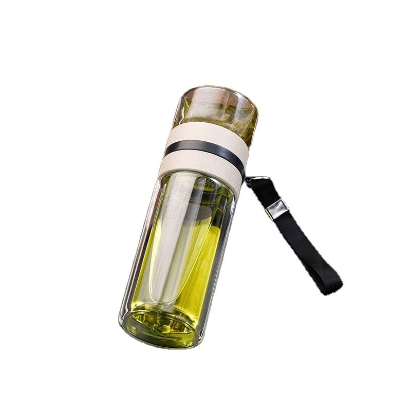 Tea Cup Factory - Oem Customized Double-layer Glass Men Large-capacity Portable