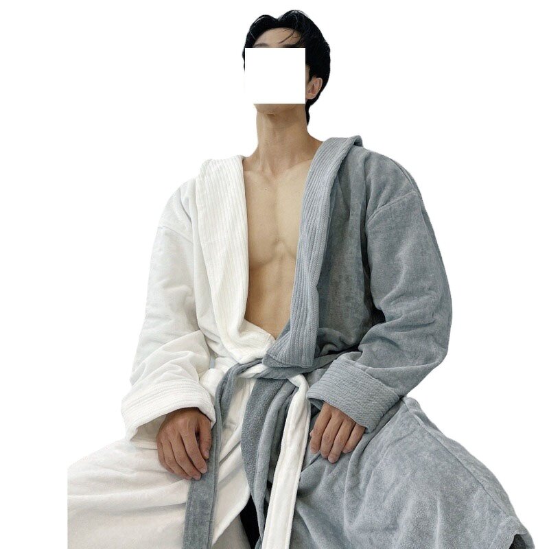 Hotel Bathrobe Factory - Oem Customized Logo Men Women Nightgown Spring Pure