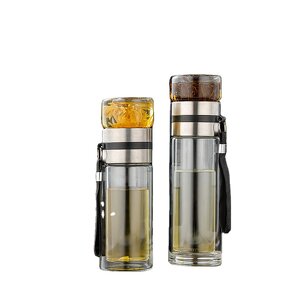 Tea Cup Factory - Oem Customized Double-layer Glass Men Large-capacity Portable