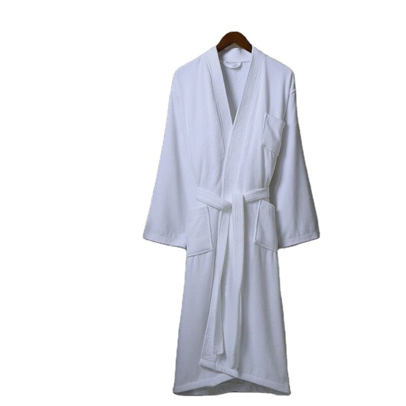 Hotel Bathrobe Factory - Oem Customized Logo Men Women Cotton Towel Material Cut