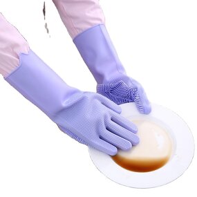 Silicone Gloves Manufacturer - Oem Customized logo Design Dishwashing Cleaning