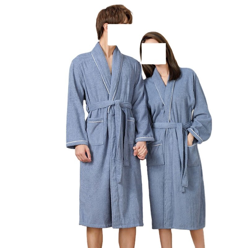 Hotel Bathrobe Manufacturer - Oem Customized Logo Men Women Spring Pure Cotton