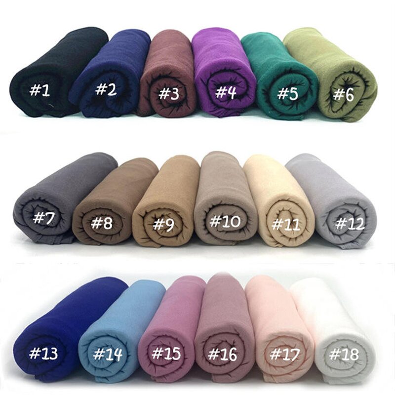 Cotton Hijab Manufacturer - High Quality 170*70cm Solid Color Malaysia Women Premium Jersey