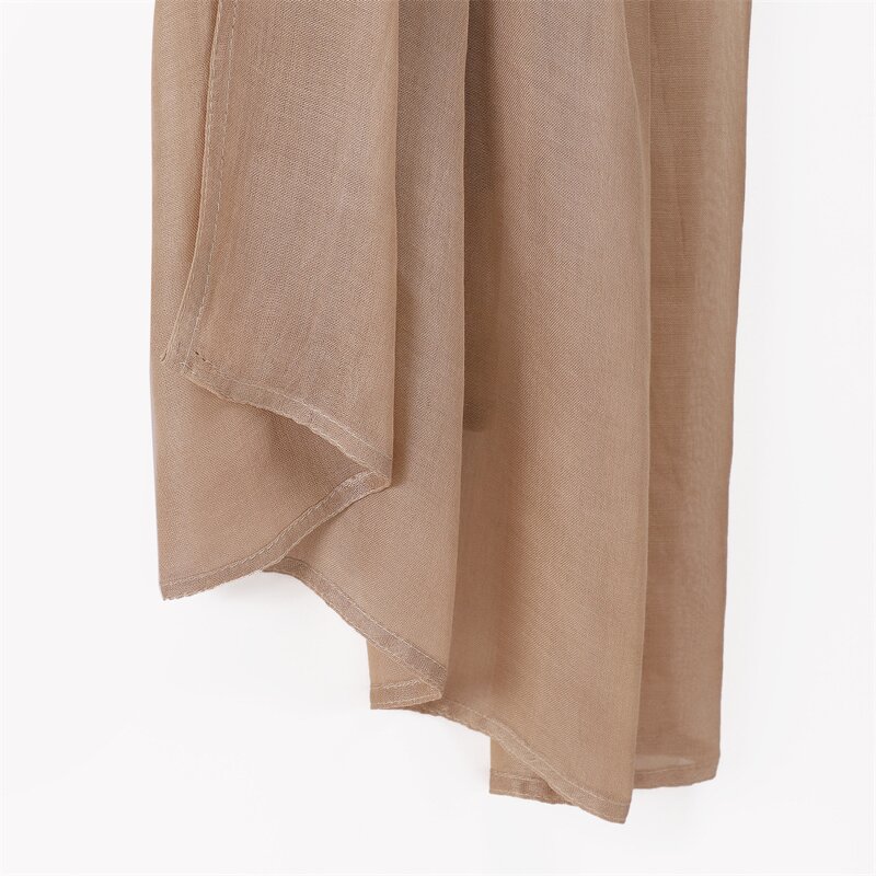 Long Shawl Manufacturer - New Style Monochrome Breathable Muslim Women Scarf Solid Color Wrapped