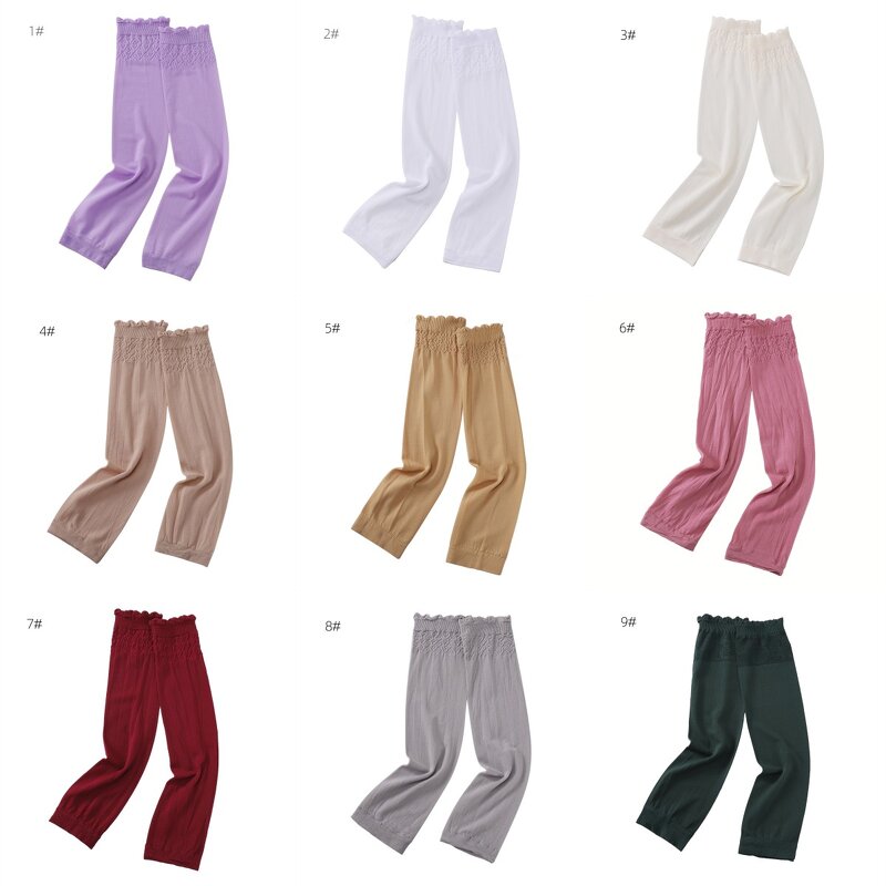 Thin Sleeves Manufacturer - Cross-Border Summer for Arab Women Solid Color With UV and Sun Protection Love Lace