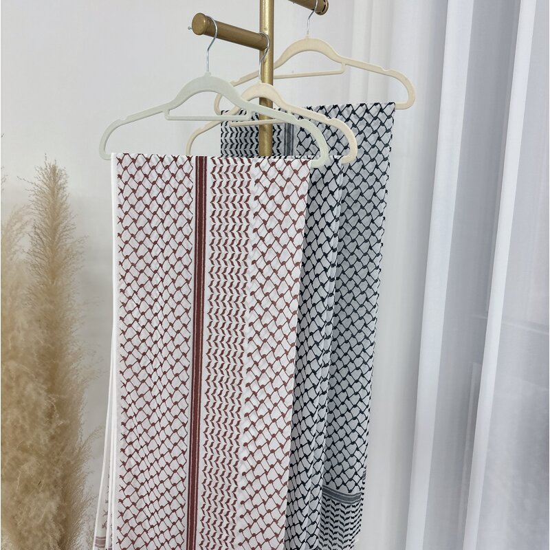 Palestinian Chiffon Hijab Manufacturer - New Printed Scarf for Women Muslim Head Scarf Kufiya Shawl for Spring