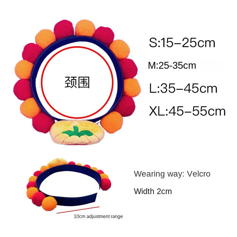 Pet Collar Manufacturer - Halloween Fur Ball Hook Loop Pumpkin Ghost Nylon Eco-friendly Soft