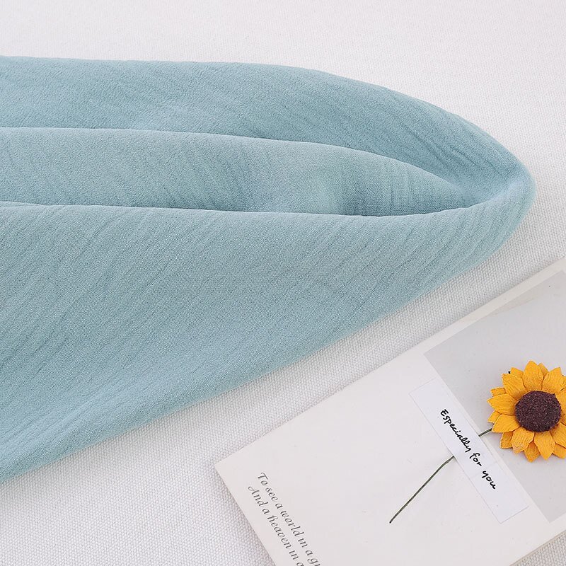 Abaya Robe Fabric Manufacturer - Middle East Women's 68 Widened Satin Dress Ice Silk Wrinkle Polyester Summer Eid