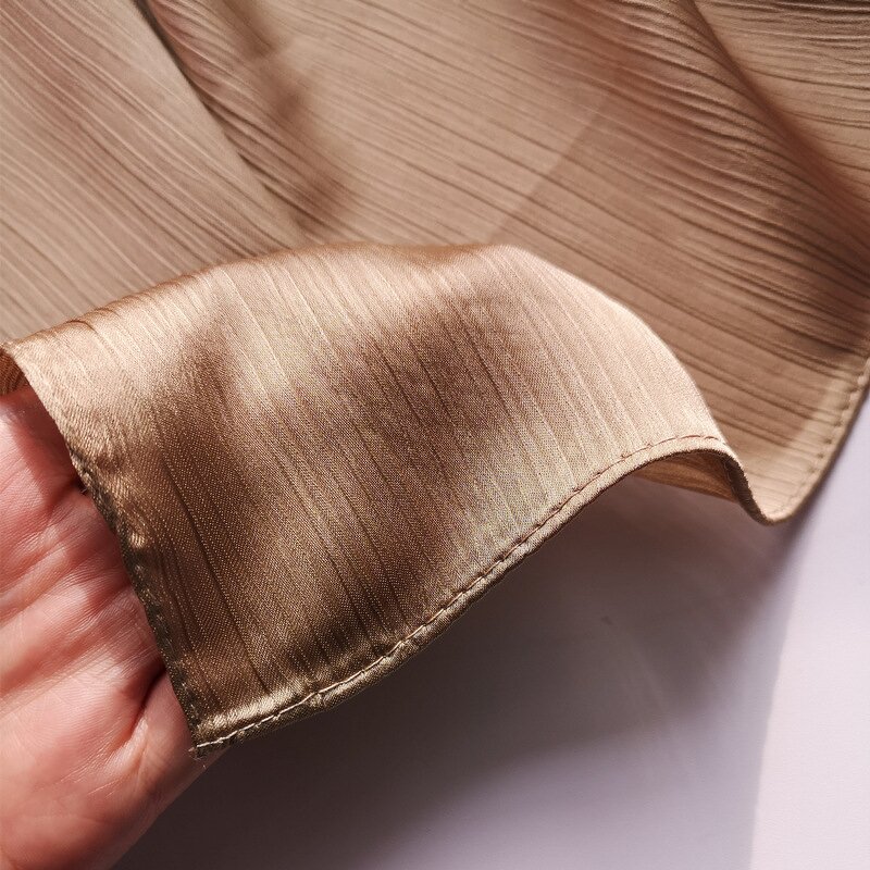 Crepe Chiffon Hijab Manufacturer - Women's Smooth Square Style Traditional Scarf for Muslims