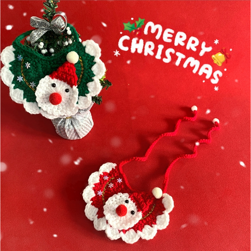 Pet Hat Scarf Set Manufacturer - Cute Winter Knitted for Cat Dog Christmas Premium Apparel