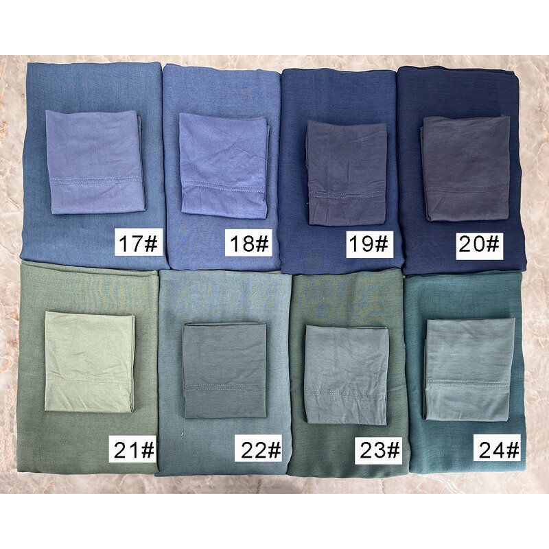 Silk Pashmina Hijab Manufacturer - Autumn Women's Modal Cotton Jersey with Sprinted Palestinian Cap