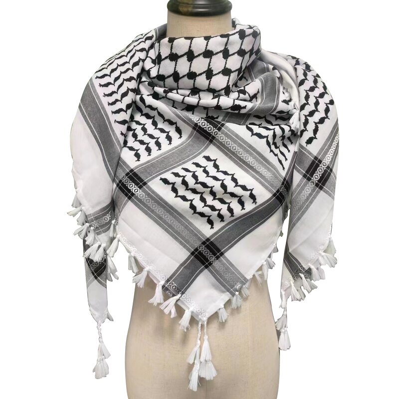 Keffiyeh Scarf Manufacturer - Original Kuffiyeh Woven Royal Shemagh Handmade Arab Print Palestine