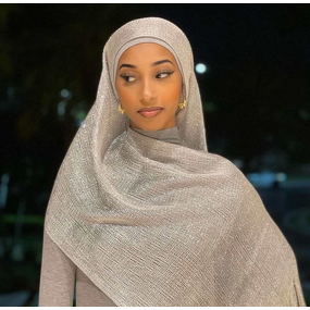 Printed Silk Scarf Manufacturer - European and American Women's Polyester Party Hijab in Solid Bright Colors for Summer Winter