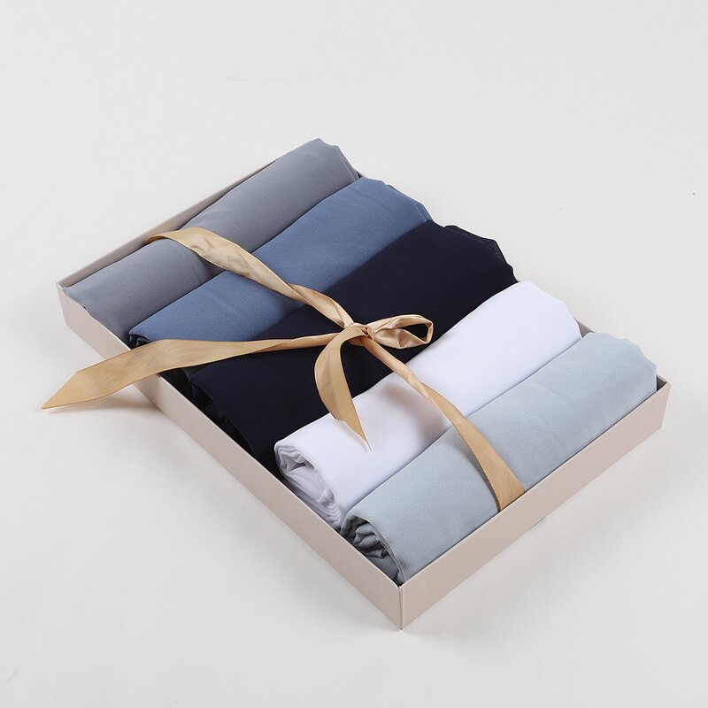 Floral Printed Hijab Manufacturer - Customizable Solid Dot Shawl Malaysian Arab Headscarf Wraps Women's Gift Box