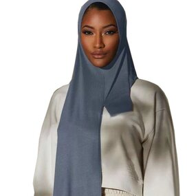 Jersey Scarf Manufacturer - Light Plate Mercerized Cotton Hat Monochrome Shawl High Quality Elastic Breathable