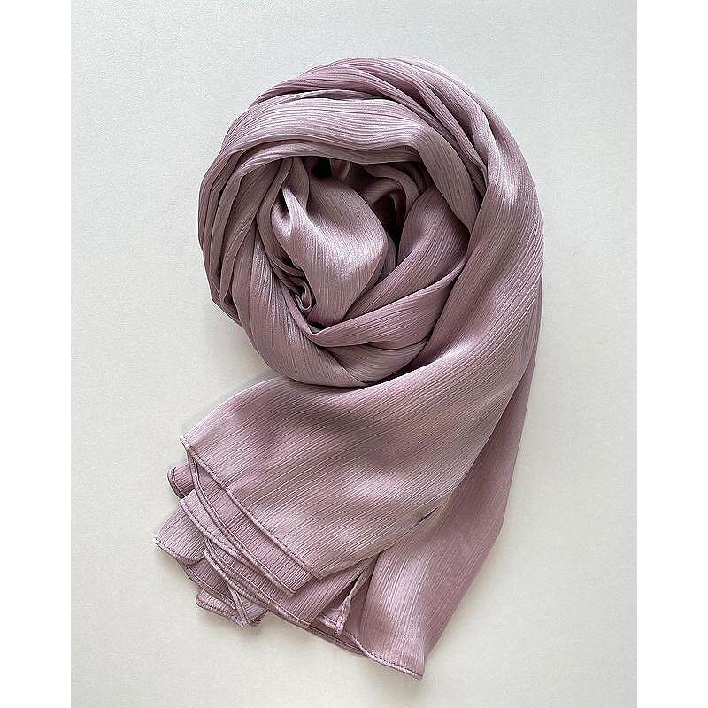 Satin Crinkle Scarf Suit Manufacturer - Customized Muslim Hijab Box Multicolor Scarf Combination