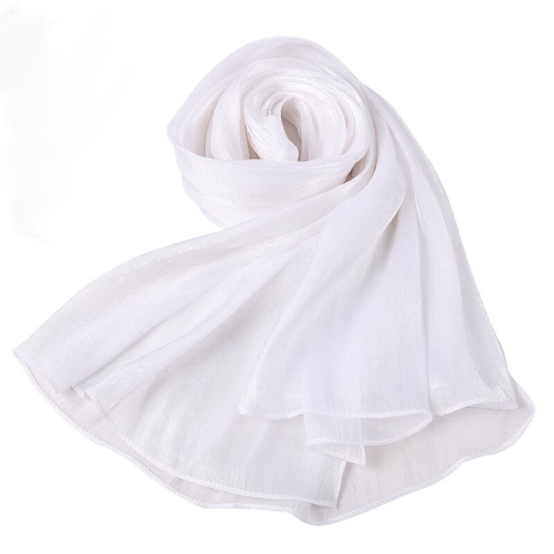Bright Silk Chiffon Scarf Manufacturer - Cross-Border New Style Cool Breathable Solid Color Simple Malay Indonesian