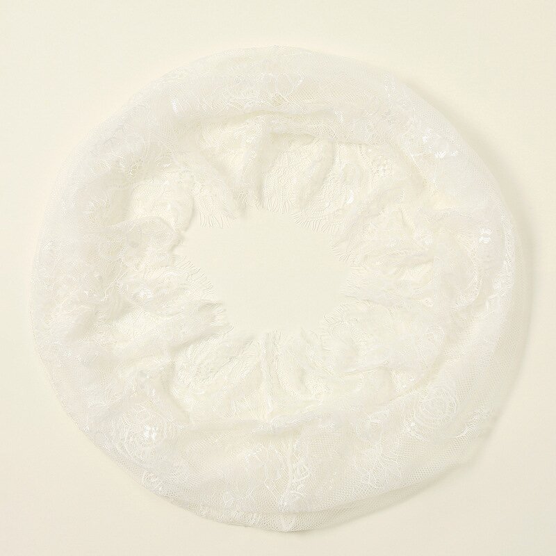 Triangle Scarf Manufacturer - Fashion Plain Small Lady With Lace