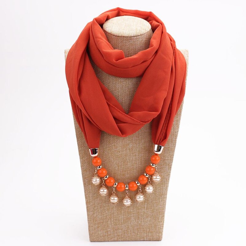 Chiffon Necklace Scarf Manufacturer - Women's Ethereal Printed Diamond for Spring/Summer/Autumn Casual Style Logo Square