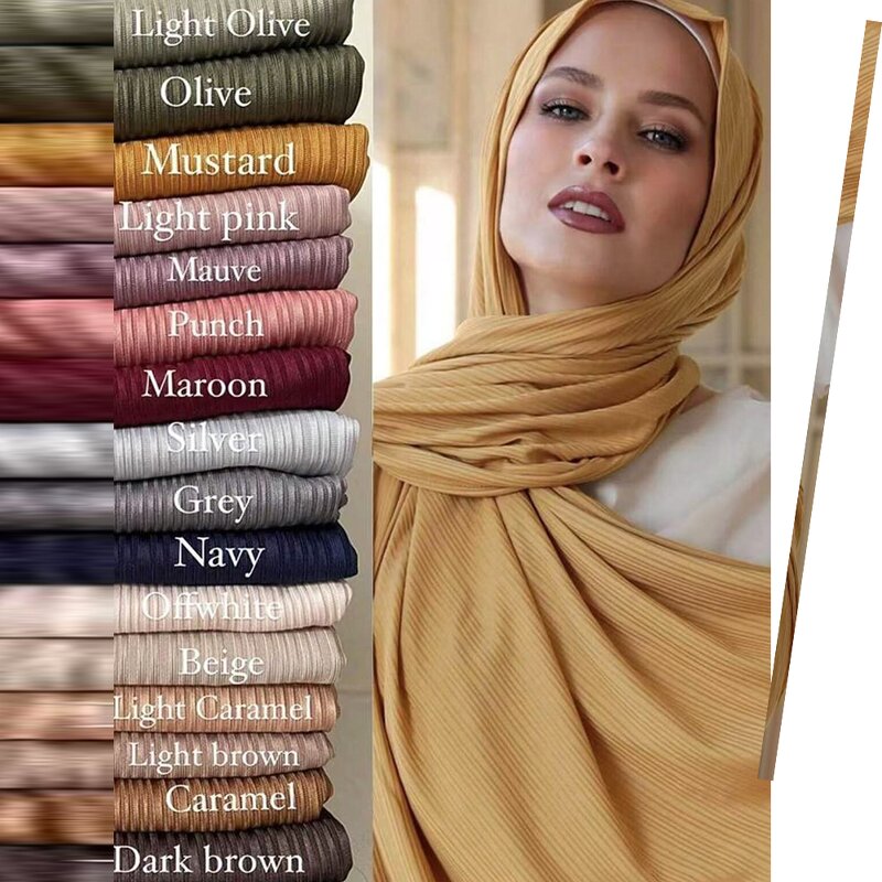 New Jersey Scarf Manufacturer - High Quality Printed Naqab Cotton Hijab Shawl Long Plain Chiffon for Adults