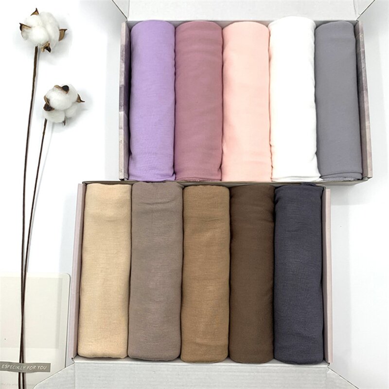 Cotton Hijab Manufacturer - High Quality 185*85cm Stretch Bamboo Jersey Modal