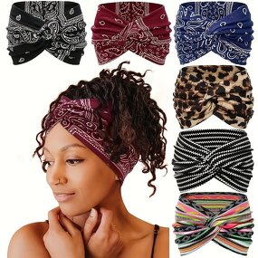 Yoga Hair Band Manufacturer - Cross-border New Ultra Wide Edge Women's Elastic Knot Premium Hair Accessories