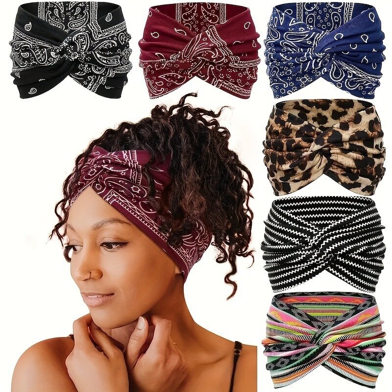 Yoga Hair Band Manufacturer - Cross-border New Ultra Wide Edge Women's Elastic Knot Premium Hair Accessories