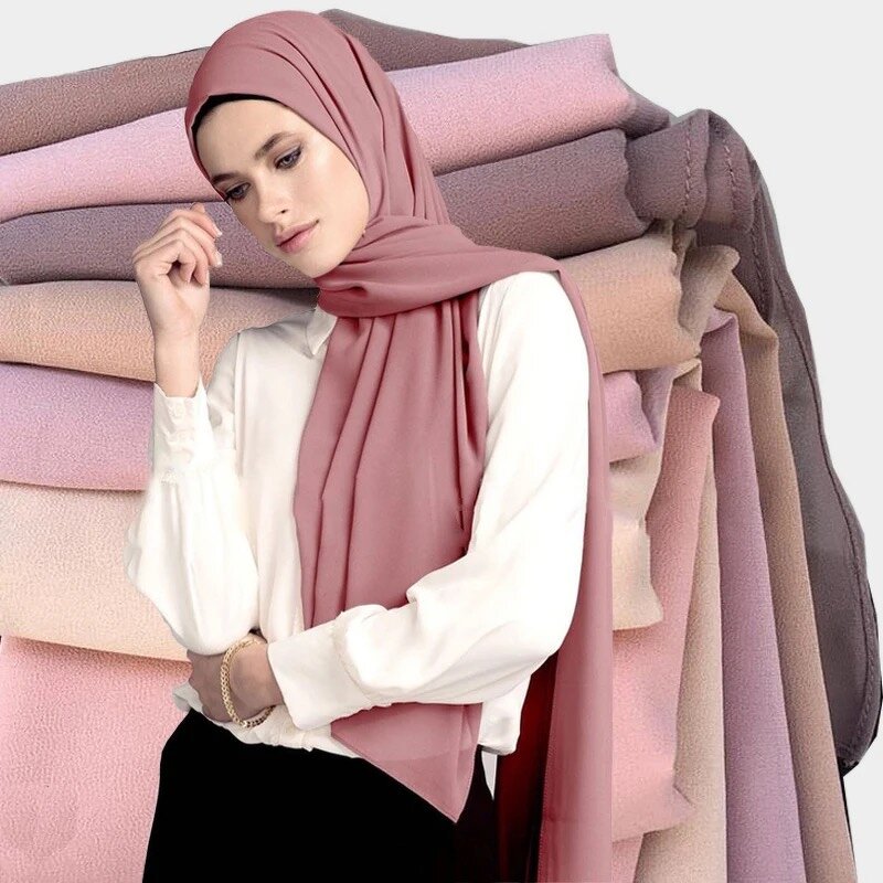 Chiffon Hijab Set Manufacturer - 5 Piece and Matching Scarf With Matching Underscarf for Women