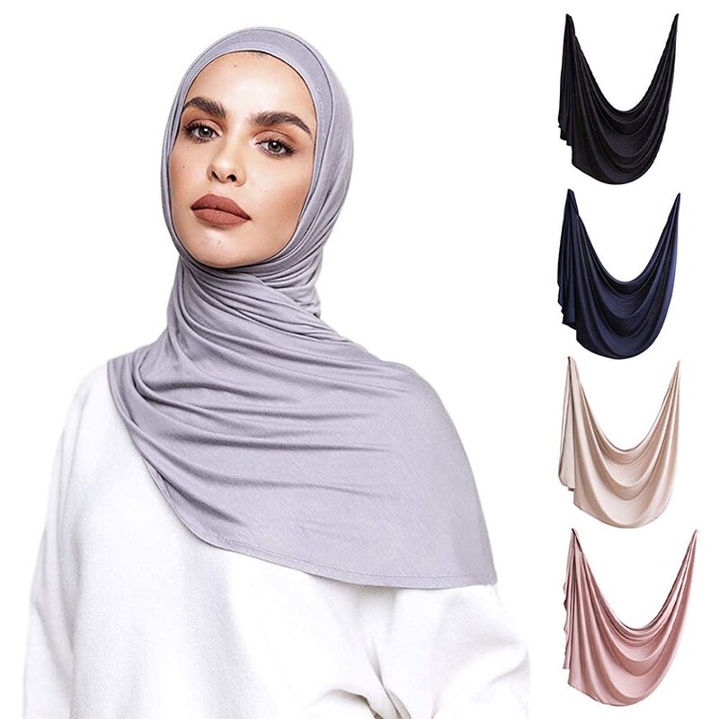 Jersey Hijab Manufacturer - Premium New Long Thick Wool Shawl with Floral Pattern for Muslim Women