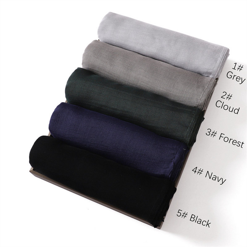 Muslim Shawl Manufacturer - Wholesale Cheap Solid Color Modal Cotton Plain Viscose