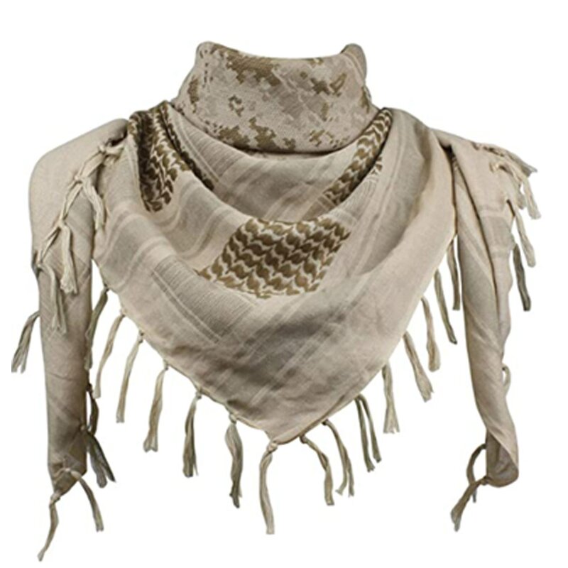Multifunctional Scarf Manufacturer - Windproof and Sand Proof Keeffiyeh Tactical Safety Square Shemagh