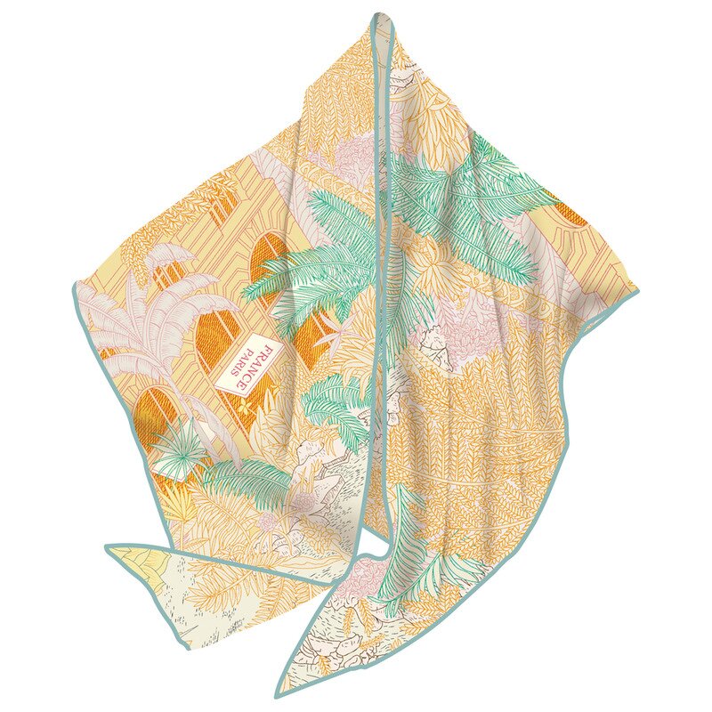Triangle Scarf Manufacturer - Korean Autumn Thin Niche Design Shawl Fashion All-match Decorative