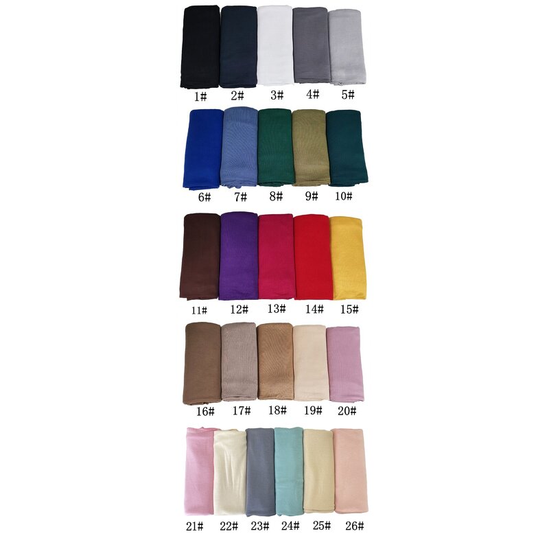 Fashion Scarf Manufacturer - Wholesale Mercerized Cotton Premium Jersey Hijab Muslim Women Stretchy Rayon