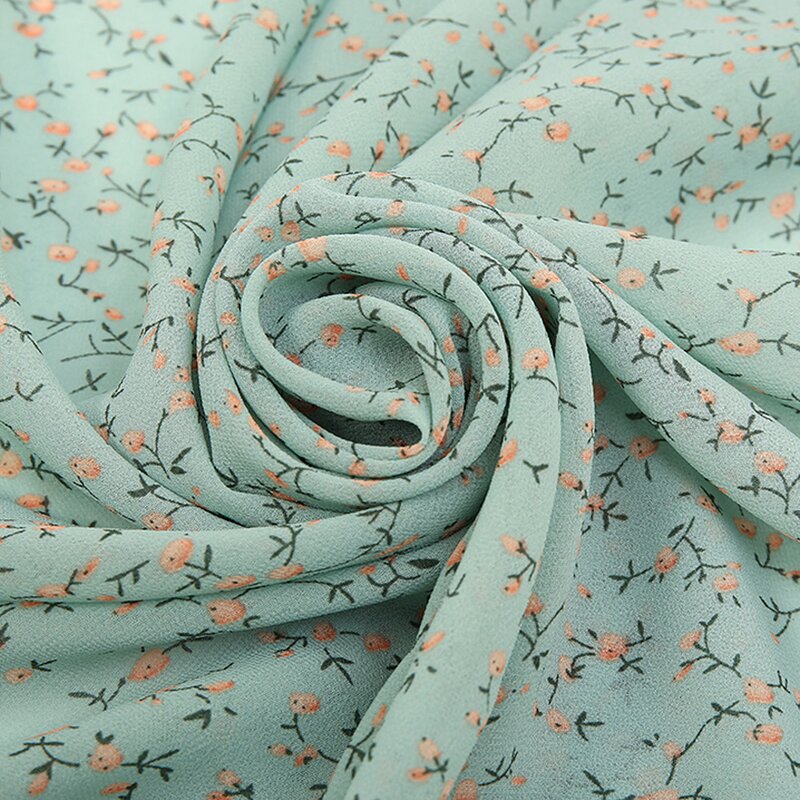 Chiffon Floral Scarf Manufacturer - Autumn New Print Female Retro Elegant Headscarf Wholesale