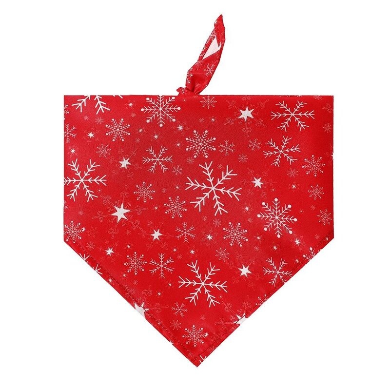 PET Scarf Bib Manufacturer - Christmas Triangle Polyester Cat Dog Drool Headgear Apparel