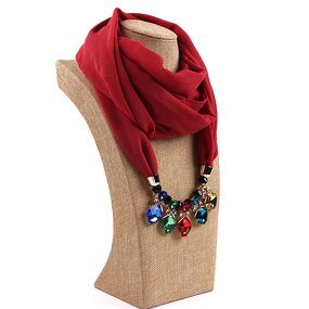 Jewelry Scarf Manufacturer - Fashion Preferred Pearl Chiffon Alloy Pendant Wholesale