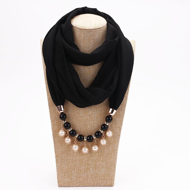 Chiffon Necklace Scarf Manufacturer - Women's Ethereal Printed Diamond for Spring/Summer/Autumn Casual Style Logo Square
