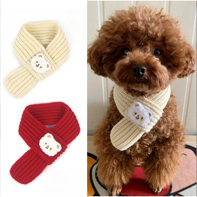 Pet Costume Scarf Manufacturer - Cartoon Panda Cat Knitted Yarn Supplies Apparel Accessory