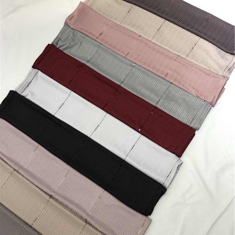Cotton Hijab Manufacturer - Customizable Solid Color Canvas Long Jersey Scarves for Women