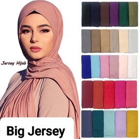 Cotton Hijab Manufacturer - High Quality 185*85cm Stretch Bamboo Jersey Modal