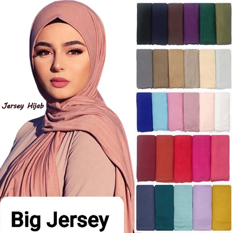 Cotton Hijab Manufacturer - High Quality 185*85cm Stretch Bamboo Jersey Modal