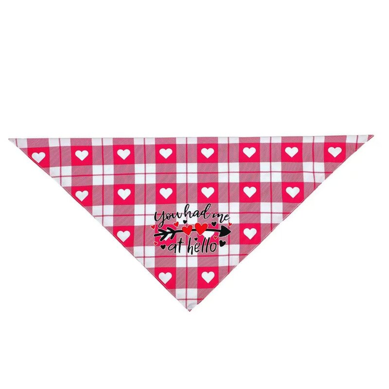 Pet Bandana Scarf Manufacturer - BestS PS113 Big Dog Valentine Double Sided Printed Polyester