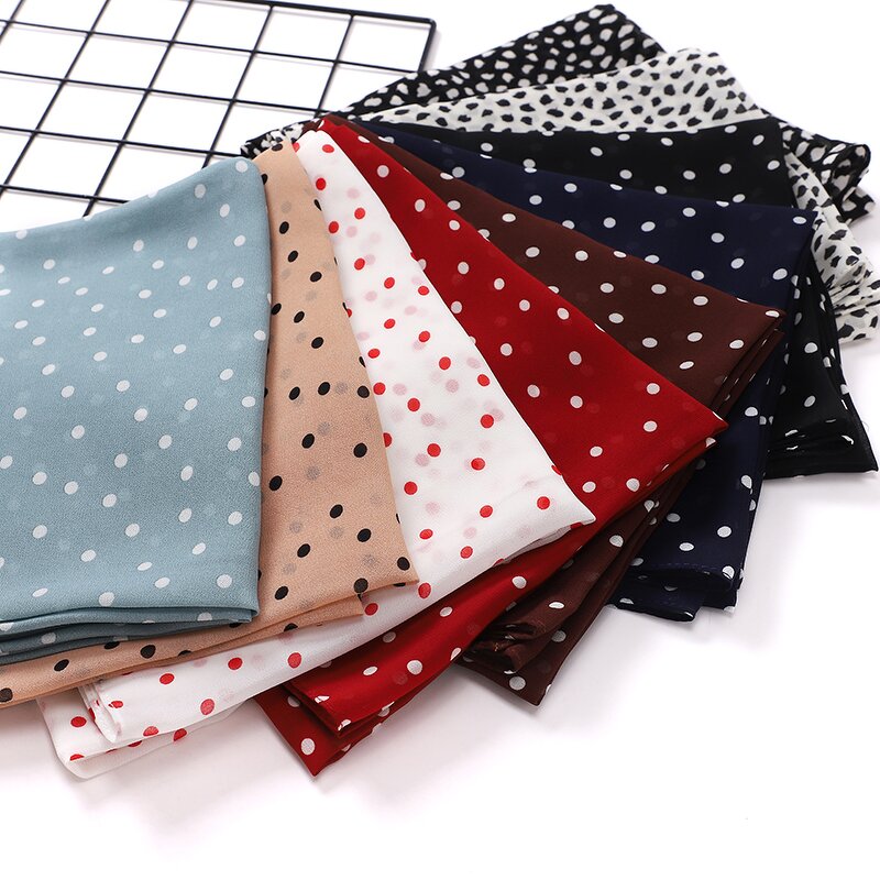 Ethnic-Style Hijab Manufacturer - Solid Muslim Printed Chiffon Long Arab Headscarf Floral Islam Shawl Wrap Logo