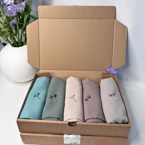 Chiffon Hijab Set Manufacturer - 5 Piece and Matching Scarf With Matching Underscarf for Women