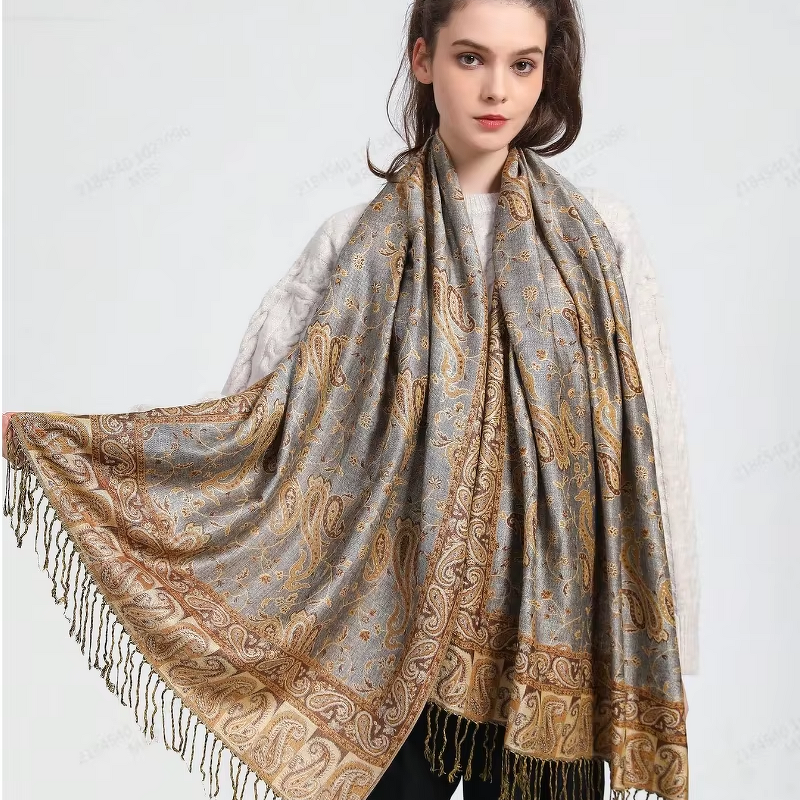 Patterned Scarf Manufacturer - Satin-finish for Women Stylish Ethnic Scarves Shawls