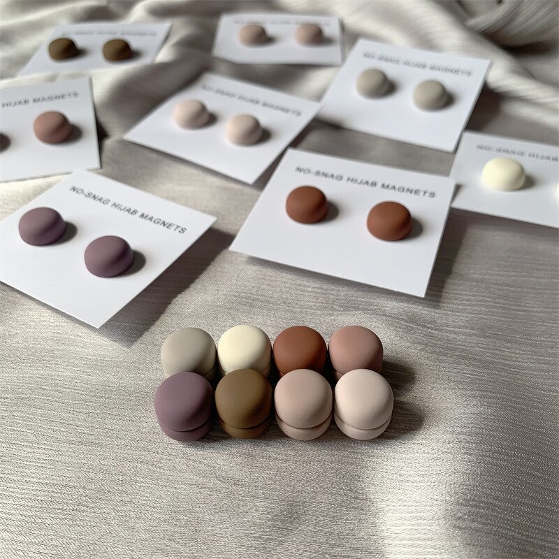 Hijab Pins Manufacturer - Wholesale Custom Many Color Colored Haute Safety Scarf Pins Set Accessories Muslim Magnets Brooch