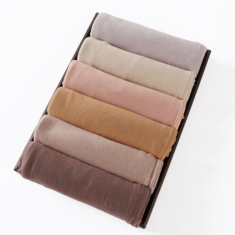 Hijab Scarf Manufacturer - High Quality 170*70cm Solid Color Cotton Jersey Malaysia