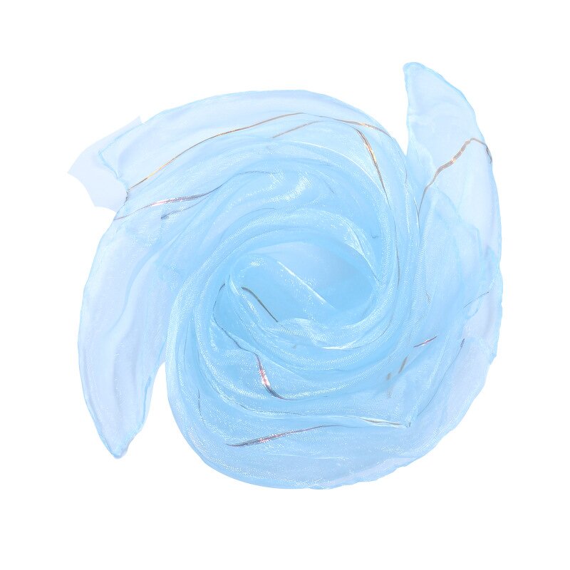 Magic Scarf Manufacturer - Yiwu Colorful Tricks Performance Kids Dance Gold Edge Juggling