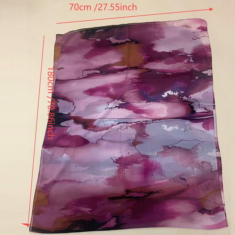 Modal Scarf Manufacturer - Aquarel Bloemenprint Ademend Licht Gewicht Zachte Katoenen Rayon Viscose