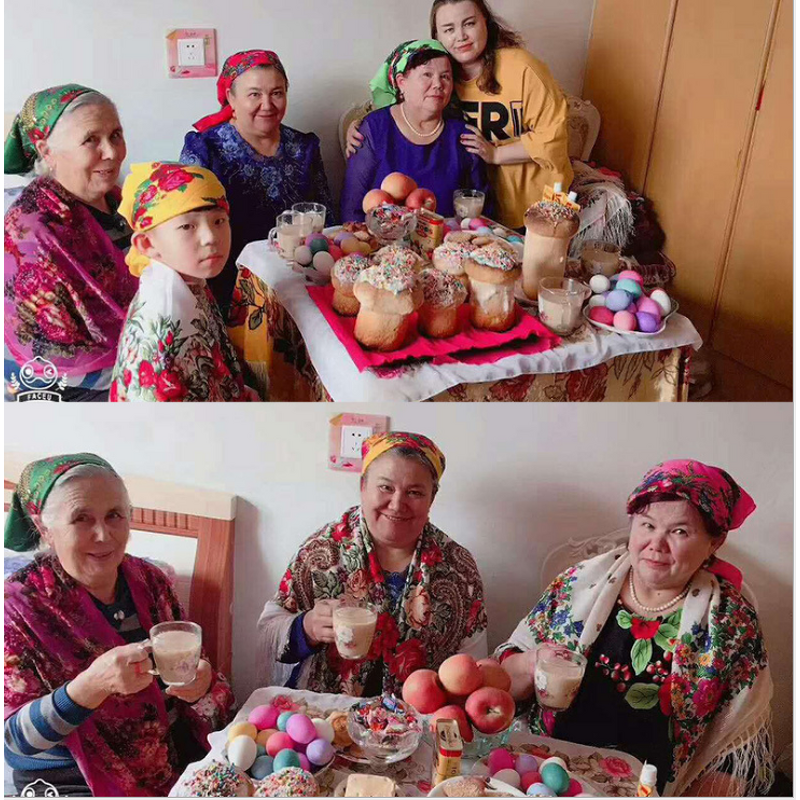 Gold Wire Scarf Manufacturer - Ethnic 70cm*70cm Printed Square Dustproof Hijab Lightweight Stylish Women's Head Wrap